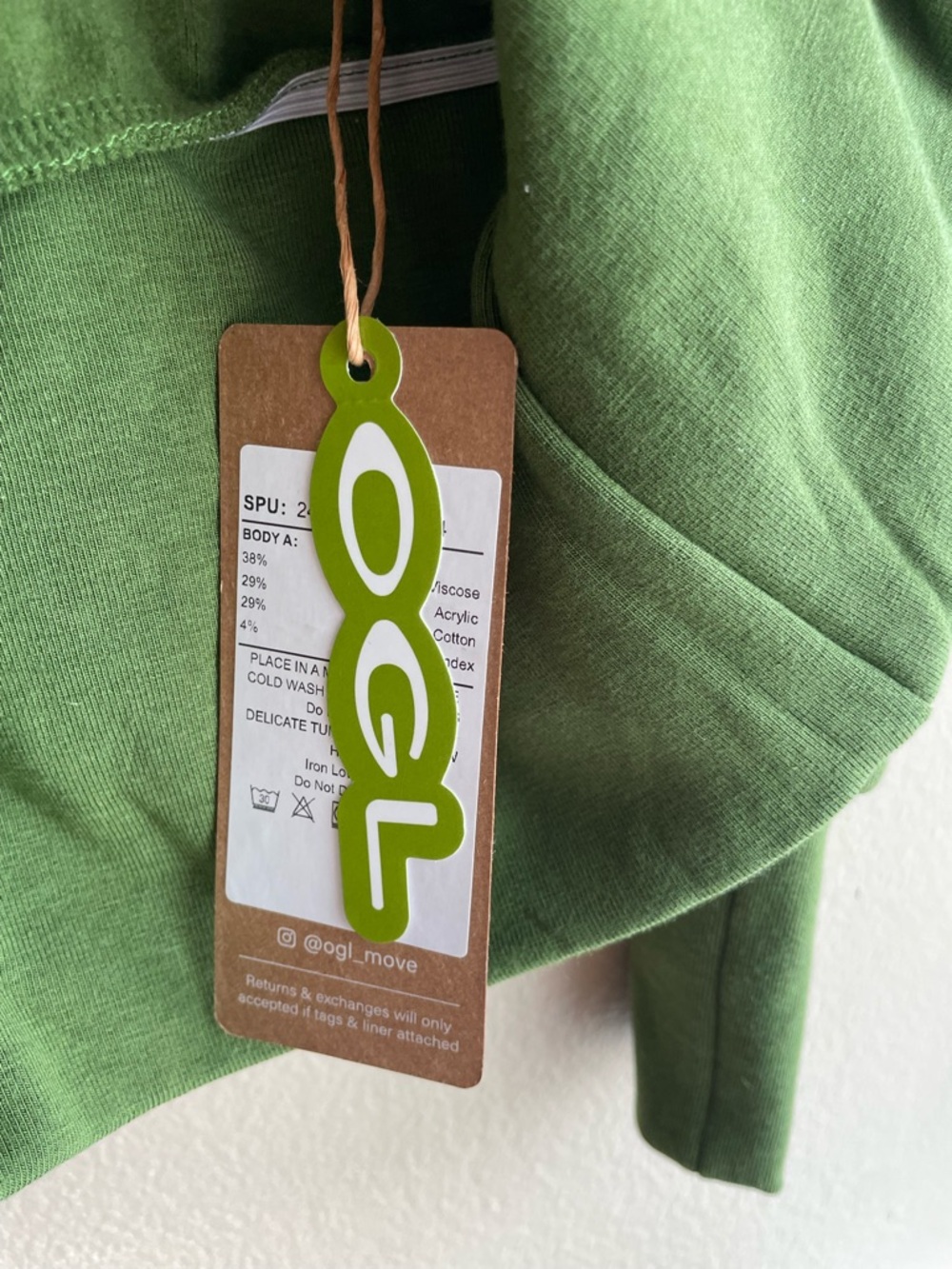 New OGL Women Green Top Size Small - Picture 6 of 9